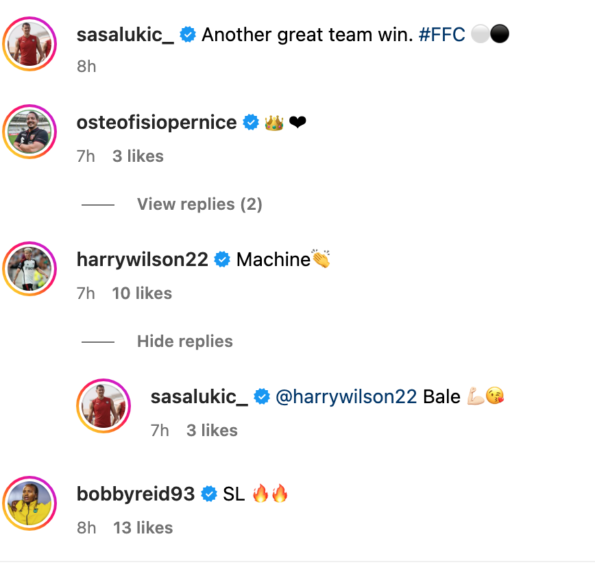 Saka Lukic loved Harry Wilson’s performance against Brighton
